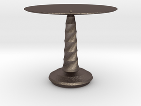 red cap table 2 in Polished Bronzed Silver Steel