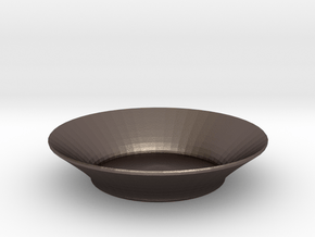 nero salad bowl in Polished Bronzed Silver Steel