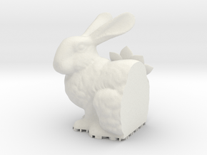 Stanford Bunny in White Natural Versatile Plastic