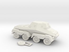 SdKfz 263, 15mm, 1/144 and TT scales in White Natural Versatile Plastic: 15mm
