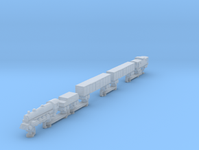 Steam Train (one piece, track not included) in Smooth Fine Detail Plastic