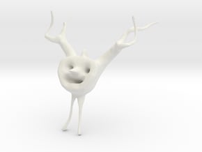 Alien Deer in White Natural Versatile Plastic