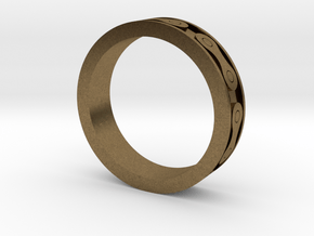 Bike Chain Ring Size8  in Natural Bronze