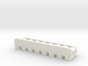 8 Tube Magnetic Rack in White Natural Versatile Plastic