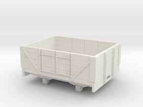 1:32/1:35 4 plank open wagon  in White Natural Versatile Plastic