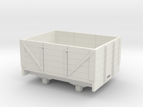 1:32/1:35 5 plank coal wagon  in White Natural Versatile Plastic