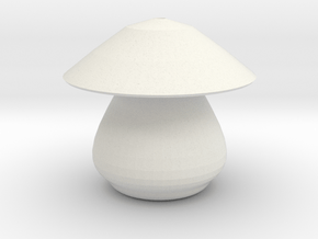 mushroom 2 in White Natural Versatile Plastic