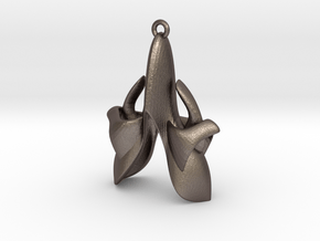 Aiur Pendant  in Polished Bronzed Silver Steel