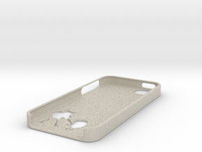 Adventure Time Inspired iPhone 5 case in Natural Sandstone