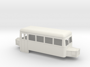 1:32/1:35 railbus 4w double end  in White Natural Versatile Plastic