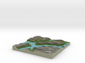 Terrafab generated model Fri Oct 25 2013 10:22:49  in Full Color Sandstone