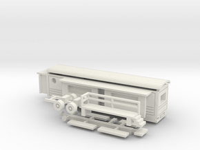 Wohnwagen Tonnendach - 1:220 (z scale) in White Natural Versatile Plastic