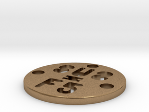 SUS Disc 28mm in Natural Brass