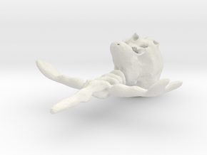 Happy Skeleton in White Natural Versatile Plastic
