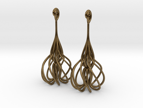 Extopyro Earings in Natural Bronze