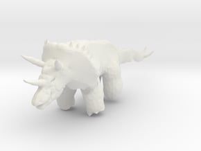 triceratops_02 in White Natural Versatile Plastic