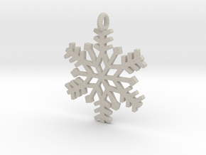 Snowflake Pendant in Natural Sandstone