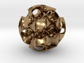 Schwartz D Sphere, small in Natural Brass