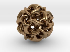 Dodecahedron IV, medium in Natural Brass