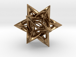 Dodecahedron IX, medium in Natural Brass