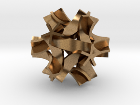 Origami I, medium in Natural Brass