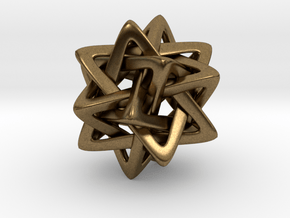 Five Tetrahedra, medium in Natural Bronze