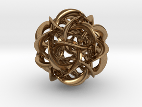 Dodecahedron VIII, medium in Natural Brass
