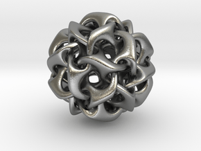 Dodecahedron IV, medium in Natural Silver