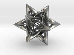 Dodecahedron IX, medium in Natural Silver