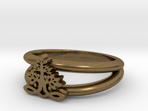 Tree of Life Ring in Natural Bronze