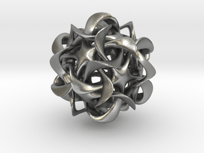 Dodecahedron VI, medium in Natural Silver