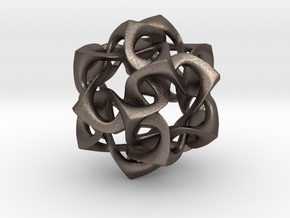 Icosahedron I, medium in Polished Bronzed Silver Steel