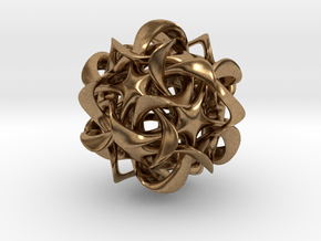 Dodecahedron VI, medium in Natural Brass