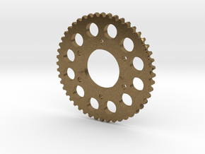 Motorcycle Sprocket Pendant or Golf Ball Marker in Natural Bronze