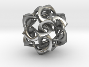 Icosahedron I, medium in Natural Silver