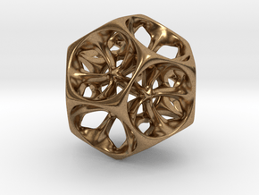 Dodecahedron XI, medium in Natural Brass