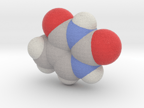 Thymine molecule (x40,000,000, 1A = 4mm) in Full Color Sandstone