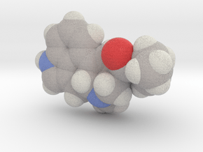 Lsd molecule (x40,000,000, 1A = 4mm) in Full Color Sandstone