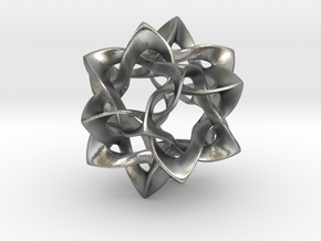 Icosahedron II, medium in Natural Silver