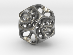 Dodecahedron XI, medium in Natural Silver
