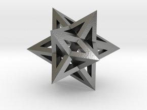 Stellated Dodecahedron in Natural Silver