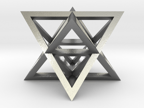 Tantric Star (aka Stellated Octahedron) in Natural Silver