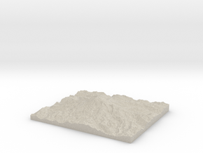 Model of Emmons Glacier in Natural Sandstone