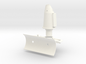 1:7 Scale Starboard Side Weapons Mount  in White Processed Versatile Plastic