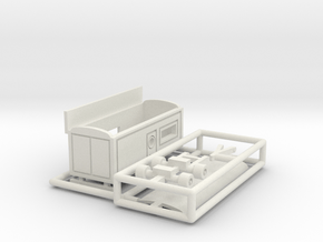 Kassenwagen 2 ohne Erker - 1:220 in White Natural Versatile Plastic