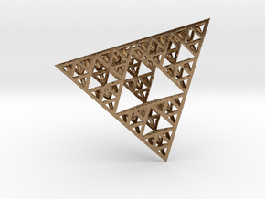 Sierpinski Tetrahedron in Natural Brass
