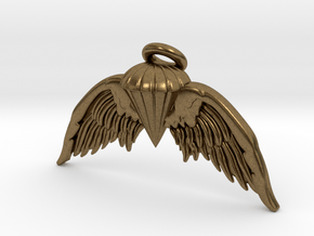 Navy Jump Angel Wings in Natural Bronze