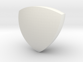 Reuleaux Tetrahedron in White Natural Versatile Plastic
