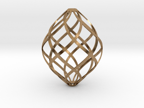 Zonohedron in Natural Brass