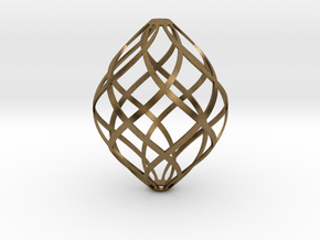 Zonohedron in Natural Bronze
